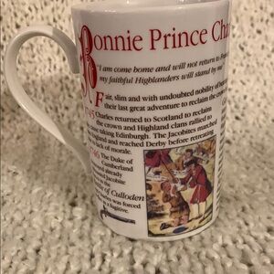 Bonnie Prince Charlie mug, made in Scotland.